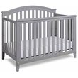 AFG Baby Furniture Kali II 4-in-1 Crib with Grace 3-Drawer Changing Table Gray