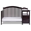 AFG Baby Furniture Kali 4-in-1 Convertible Crib w/ Toddler Guardrail Espresso