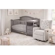 AFG Baby Furniture Kali 4-in-1 Convertible Crib w/ Toddler Guardrail Gray