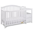 AFG Baby Furniture Kali 4-in-1 Convertible Crib w/ Toddler Guardrail White