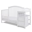 AFG Baby Furniture Kali 4-in-1 Convertible Crib w/ Toddler Guardrail White