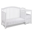 AFG Baby Furniture Kali 4-in-1 Convertible Crib w/ Toddler Guardrail White