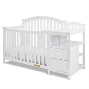 afg baby furniture kali 4-in-1 convertible crib w/ toddler guardrail white