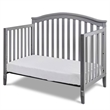 AFG Baby Furniture Kali II 4-in-1 Convertible Crib with Toddler Guardrail Gray