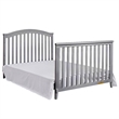 AFG Baby Furniture Kali II 4-in-1 Convertible Crib with Toddler Guardrail Gray