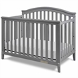 AFG Baby Furniture Kali II 4-in-1 Convertible Crib with Toddler Guardrail Gray