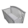 AFG Baby Furniture Kali II 4-in-1 Convertible Crib with Toddler Guardrail Gray