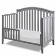AFG Baby Furniture Kali II 4-in-1 Convertible Crib with Toddler Guardrail Gray