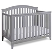 AFG Baby Furniture Kali II 4-in-1 Convertible Crib with Toddler Guardrail Gray