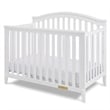 AFG Baby Furniture Kali II 4-in-1 Convertible Crib with Toddler Guardrail White