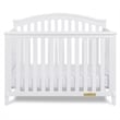 AFG Baby Furniture Kali II 4-in-1 Convertible Crib with Toddler Guardrail White