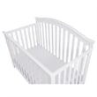 AFG Baby Furniture Kali II 4-in-1 Convertible Crib with Toddler Guardrail White