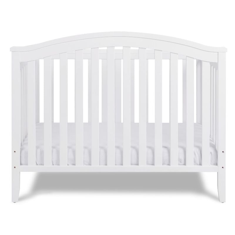 AFG Baby Furniture Kali II 4-in-1 Convertible Crib with Toddler Guardrail White
