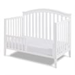 AFG Baby Furniture Kali II 4-in-1 Convertible Crib with Toddler Guardrail White