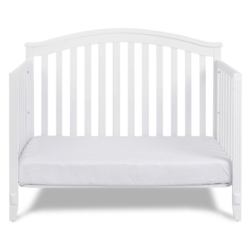 AFG Baby Furniture Kali II 4-in-1 Convertible Crib with Toddler Guardrail White