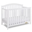 AFG Baby Furniture Kali II 4-in-1 Convertible Crib with Toddler Guardrail White