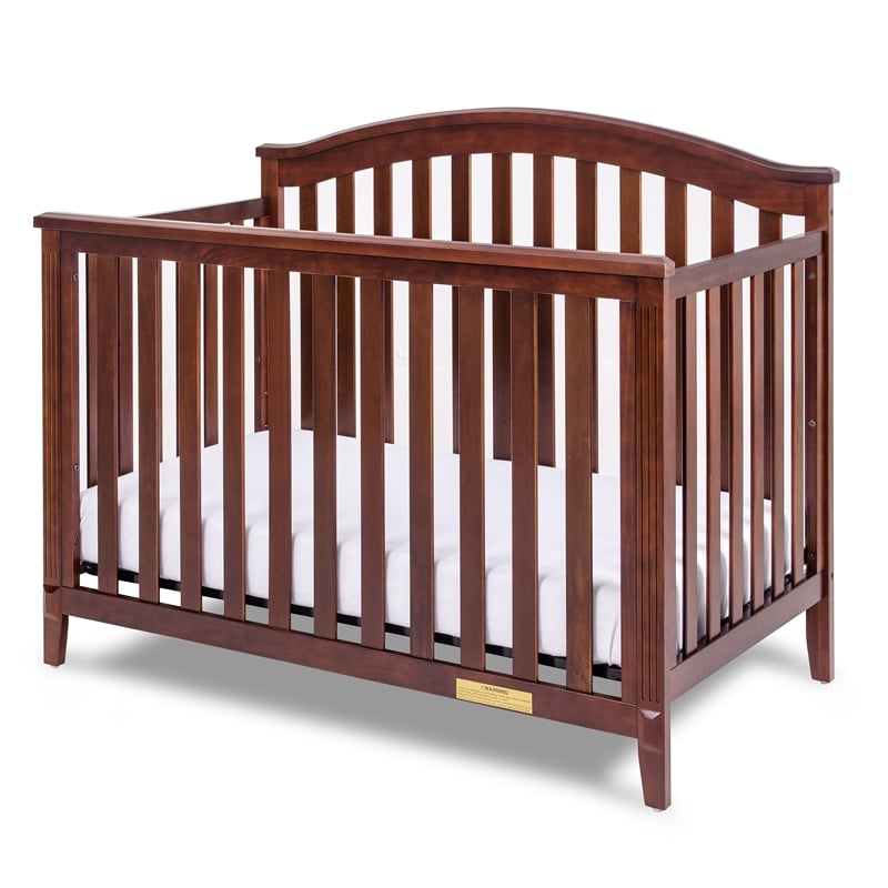 AFG Baby Furniture Kali II 4-in-1 Convertible Crib w/ Guardrail Espresso