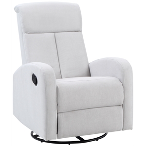 afg baby furniture amber wood frame swivel glider recliner in gray