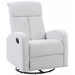 AFG Baby Furniture Amber Wood Frame Swivel Glider Recliner in Gray