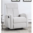 AFG Baby Furniture Amber Wood Frame Swivel Glider Recliner in Gray