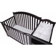 AFG Kali 4-in-1 Convertible Crib/Changer/Amber Swivel Glider in Espresso/Gray
