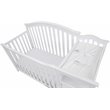 AFG Kali 4-in-1 Convertible Crib/Changer/Amber Swivel Glider in White/Gray