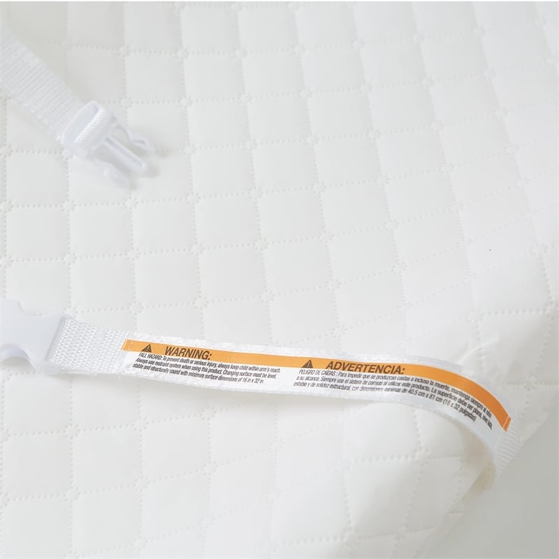 AFG Baby Furniture Vinyl Cover Contoured Changing Pad in White