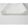 AFG Baby Furniture Polyester Contoured Changing Pad with Cover in White