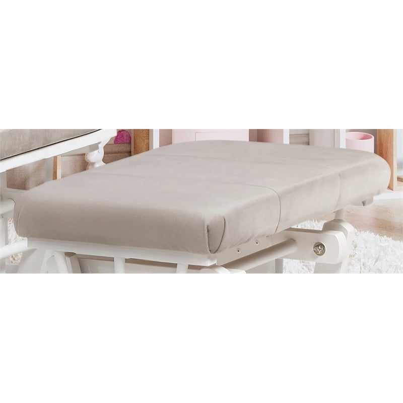 AFG Baby Furniture Alice Fabric Glider Ottoman Cushion Gray