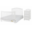 AFG Baby Furniture Kali Solid Wood 4-in-1 Convertible Crib & Changer in White