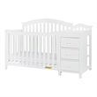 AFG Baby Furniture Kali Solid Wood 4-in-1 Convertible Crib & Changer in White