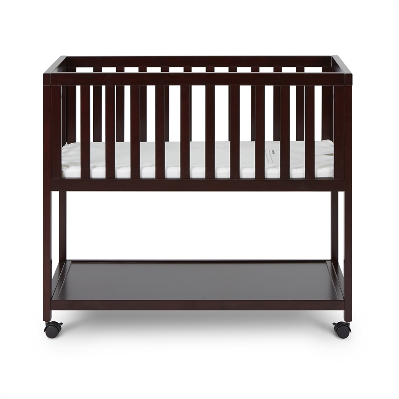 AFG Baby Furniture Mila Modern Solid Wood Portable Bassinet in Espresso