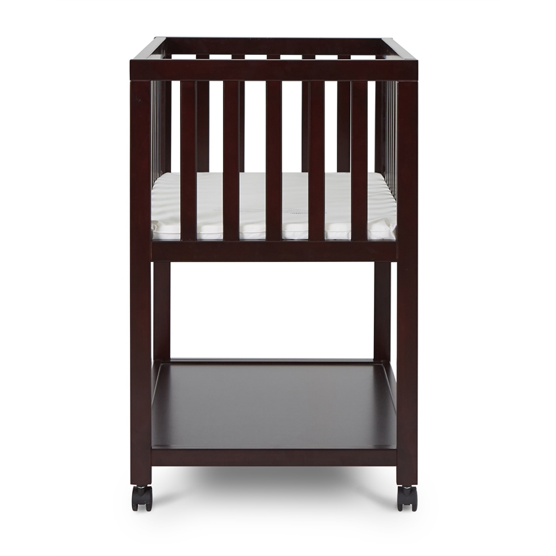AFG Baby Furniture Mila Modern Solid Wood Portable Bassinet in Espresso