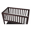 AFG Baby Furniture Mila Modern Solid Wood Portable Bassinet in Espresso