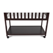 AFG Baby Furniture Mila Modern Solid Wood Portable Bassinet in Espresso