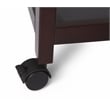 AFG Baby Furniture Mila Modern Solid Wood Portable Bassinet in Espresso