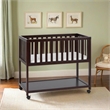 AFG Baby Furniture Mila Modern Solid Wood Portable Bassinet in Espresso