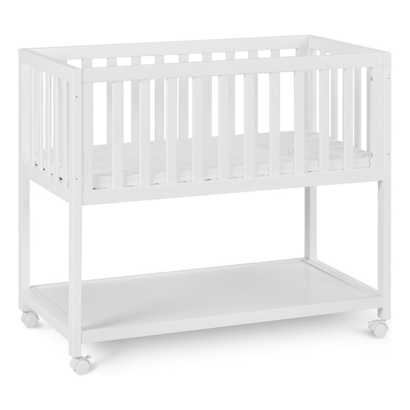 AFG Baby Furniture Mila Modern Solid Wood Portable Bassinet in White