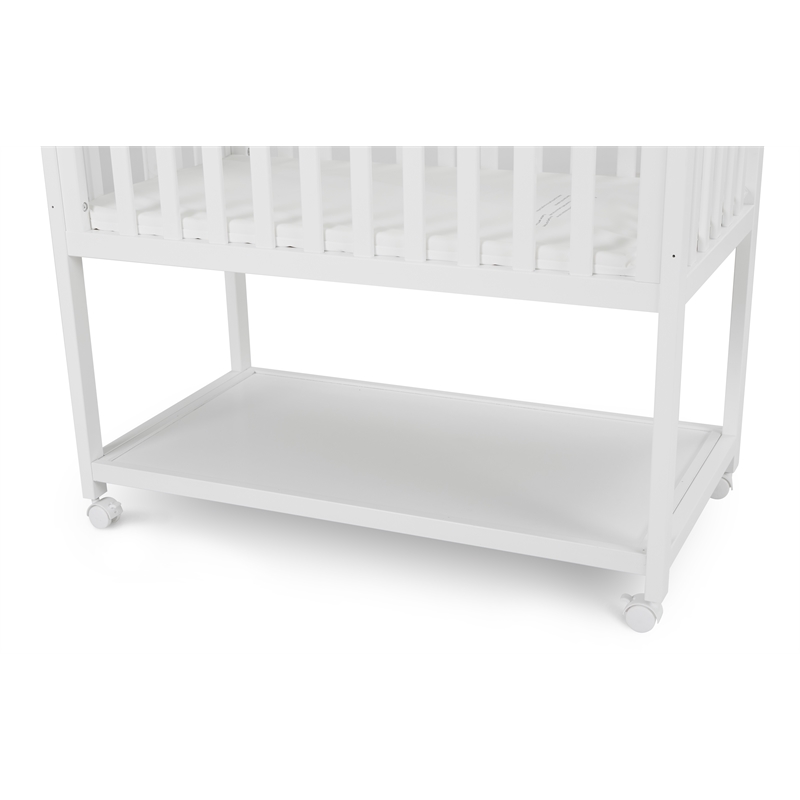 AFG Baby Furniture Mila Modern Solid Wood Portable Bassinet in White