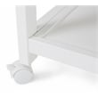 AFG Baby Furniture Mila Modern Solid Wood Portable Bassinet in White