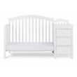 AFG Baby Furniture Kali II Wood 4-in-1 Convertible Crib and Changer in White