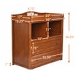 AFG Baby Furniture Leila 2-Drawer Changing Table Pecan