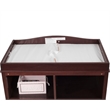 AFG Baby Furniture Leila 2-Drawer Changing Table with Changing Pad in Espresso