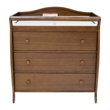 AFG Baby Furniture Grace 3-Drawer Changing Table with Changing Pad in Espresso