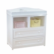 AFG Baby Furniture Leila 2-Drawer Changing Table with Changing Pad in White