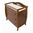 AFG Baby Furniture Grace 3-Drawer Changing Table with Changing Pad in Espresso