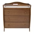 AFG Baby Furniture Grace 3-Drawer Changing Table with Changing Pad in Espresso