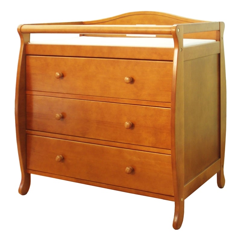 AFG Baby Furniture Grace 3-Drawer Changing Table Pecan