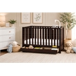 AFG Baby Furniture Emma 4-in-1 Convertible Crib with Drawer Espresso