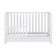 AFG Baby Furniture Emma 4-in-1 Convertible Crib with Drawer White